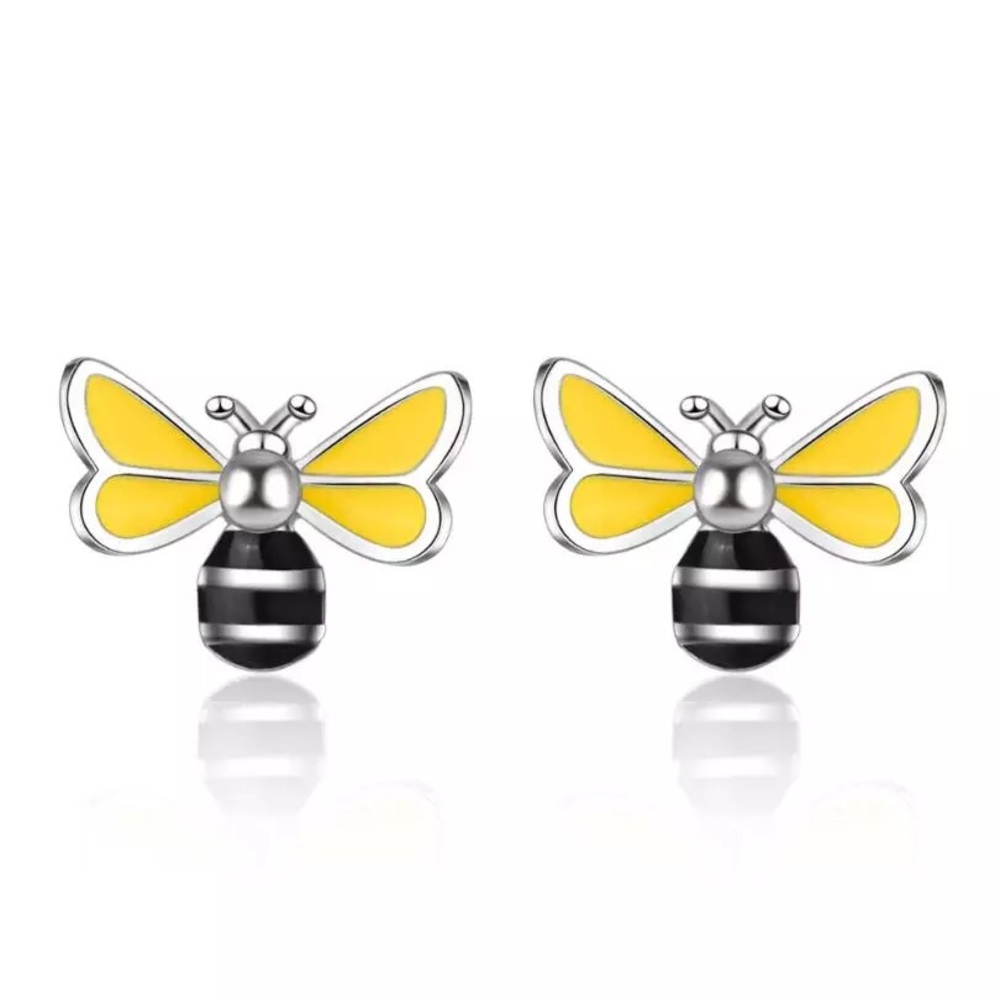 New S925 silver plated Bee Earrings